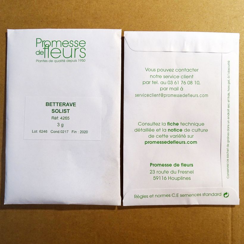 Voorbeeld van een exemplaar van Rode biet Moulin Rouge (monogerm zaad) het zakje met 200 zaden (4g) zoals geleverd