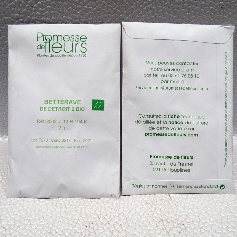 Example of Rode biet Detroit 2 BIO het zakje met 200 zaden (4g) as you get