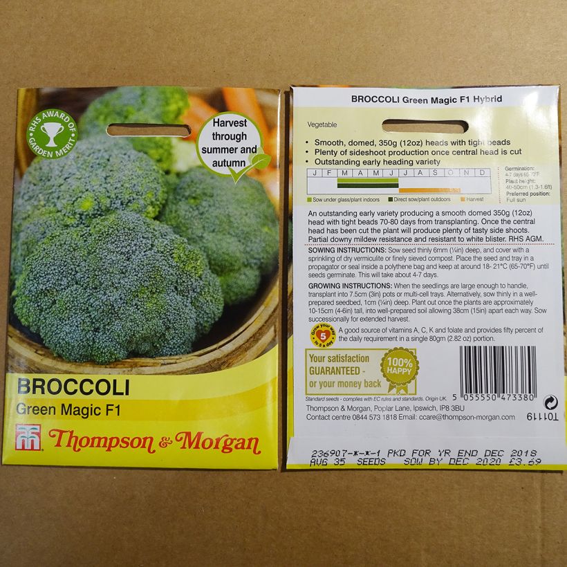 Example of Broccoli Green Magic F1 het zakje met 35 zaden as you get