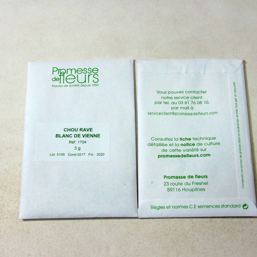 Example of Koolrabi Witte van Wenen het zakje met 700 zaden (3g) as you get