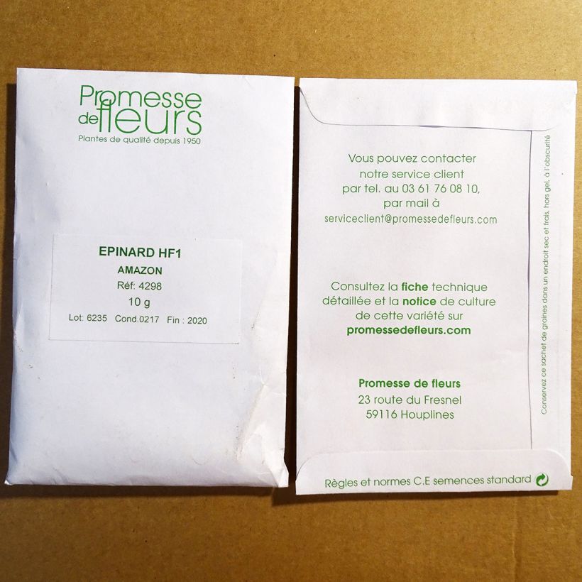 Example of Spinazie Amazon F1 - Spinachia oleracea het zakje met 700 zaden (10g) as you get