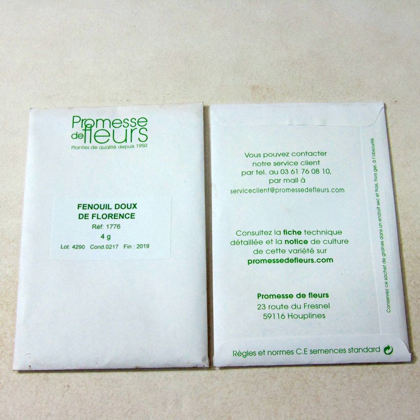 Example of Knolvenkel Florence het zakje met 700 zaden (4g) as you get