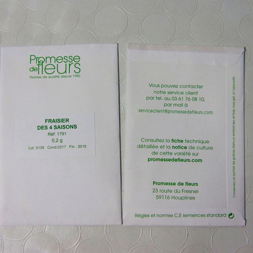 Example of Bosaardbei Quatre Saisons - Fragaria vesca het zakje met 600 zaden (0,2g) as you get