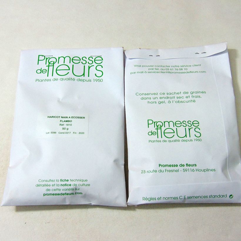 Example of Stamkievitsboon Flambo het zakje met 150 zaden (90g) as you get