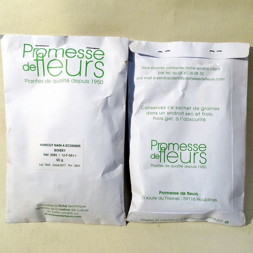 Example of Dopboon Soissy het zakje met 250 zaden (90g) as you get