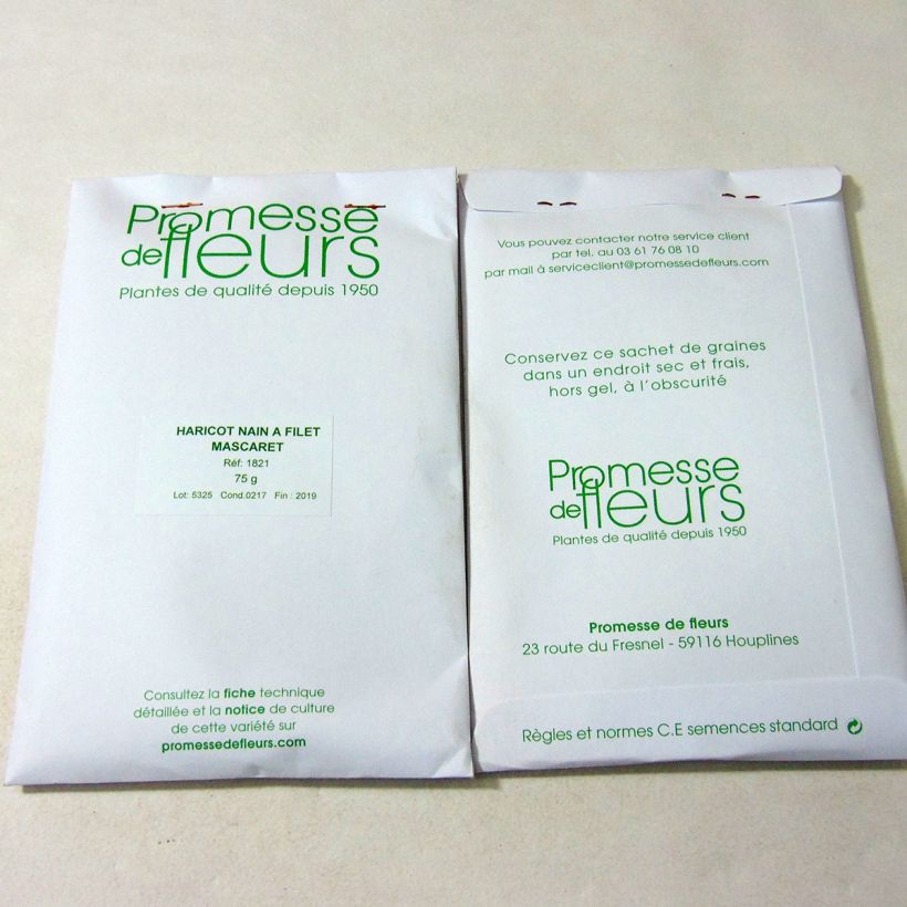 Example of Stamslaboon Mascaret het zakje met 200 zaden (75g) as you get