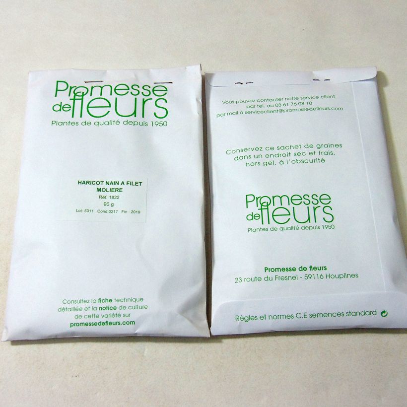 Example of Stamslaboon Molière het zakje met 220 zaden (90g) as you get