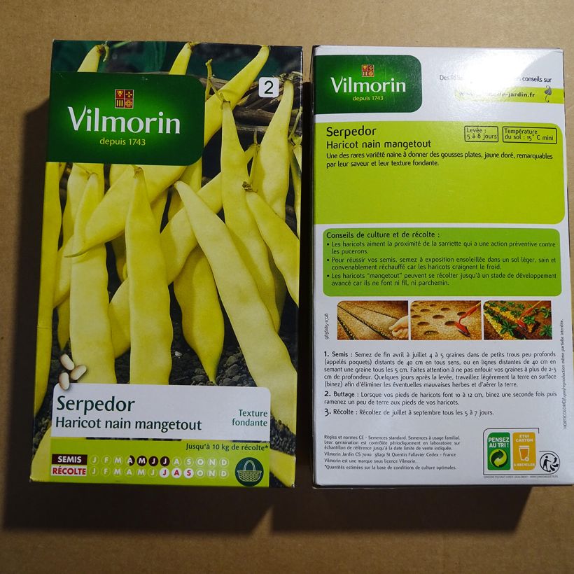 Example of Dwergboterboon Serpedor - Vilmorin het zakje met 400 zaden (200g) as you get