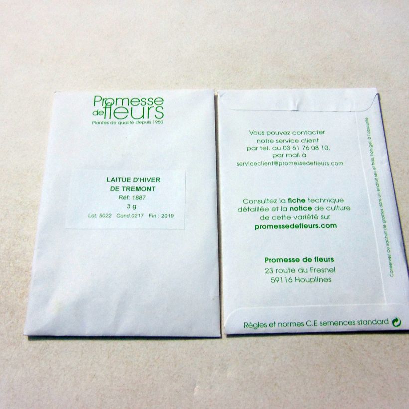 Voorbeeld van een exemplaar van Kropsla Trémont Passion Blonde het zakje met 2500 zaden (3g) zoals geleverd