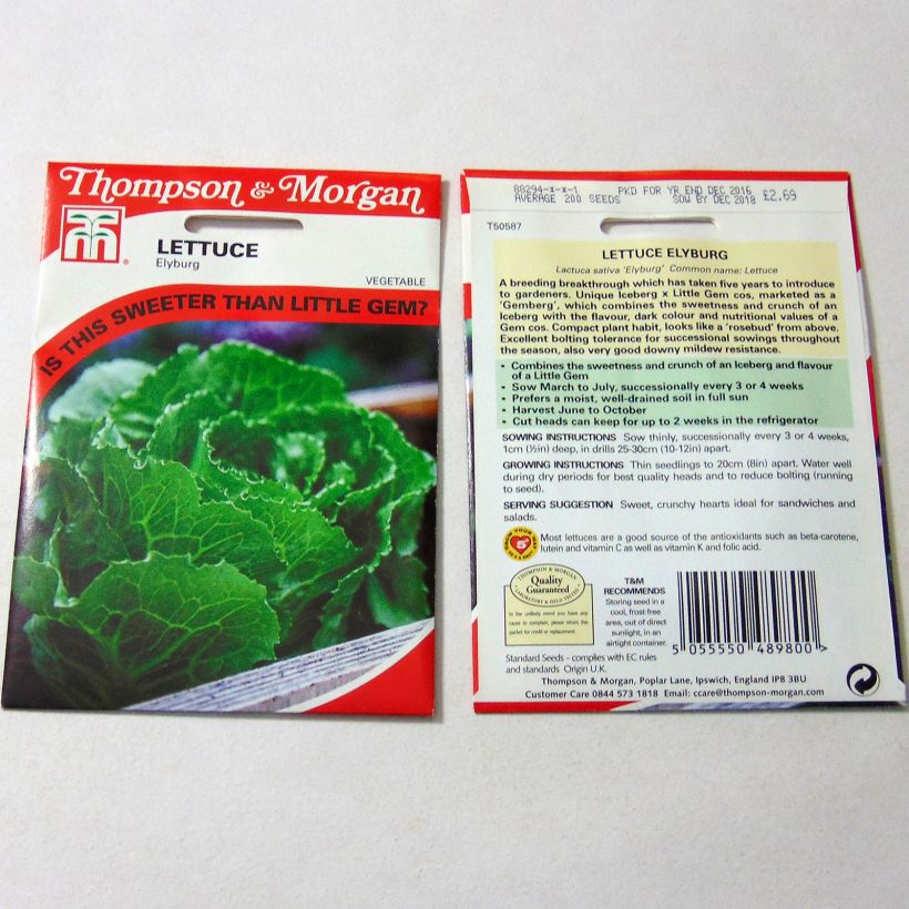 Voorbeeld van een exemplaar van Kropsla Elyburg het zakje met 200 zaden zoals geleverd