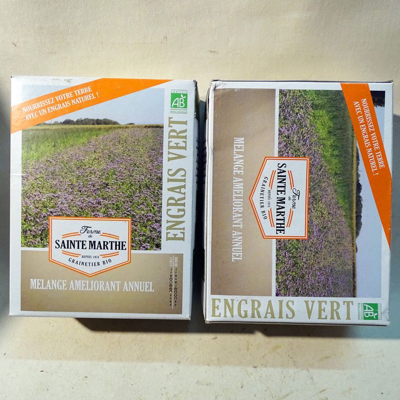 Example of Eenjarig bodemverbeteringsmengsel voor 50 m² Bio - Ferme de Sainte Marthe het zakje zaden van 500 gram as you get