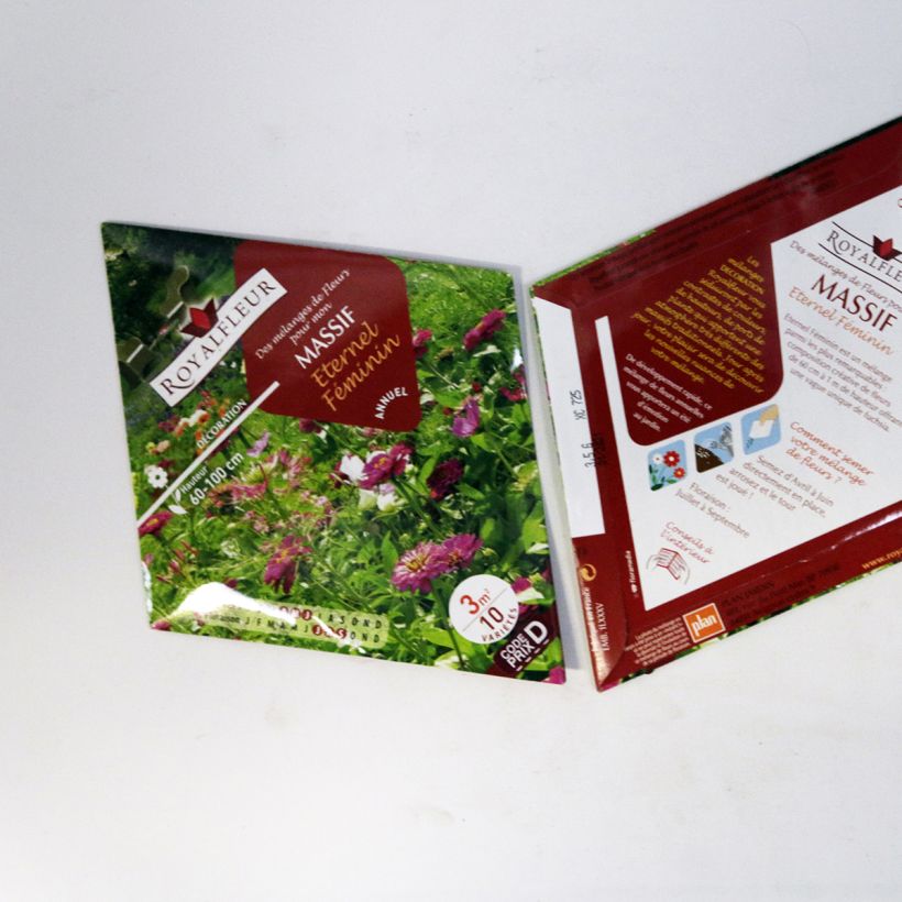 Voorbeeld van een exemplaar van Mengsel voor vaste plantenborder 'Eeuwige vrouwelijkheid' - Zak voor 3 m² het zakje zaden van 3.5 gram zoals geleverd