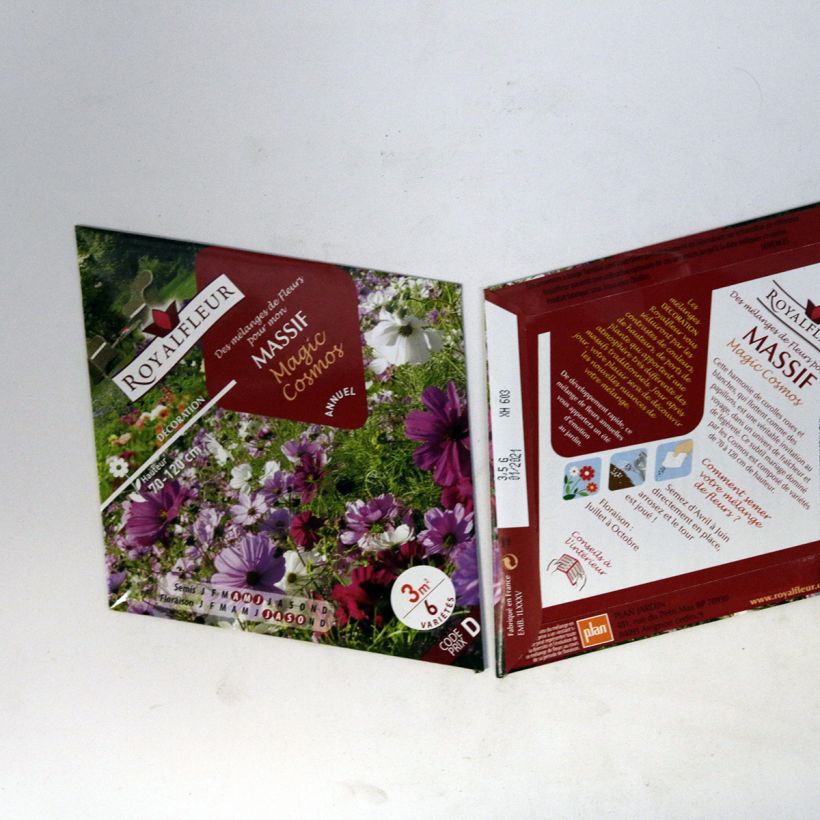 Voorbeeld van een exemplaar van Mengsel voor bloemperken Magic Cosmos - Zak 3m² het zakje zaden van 3.5 gram zoals geleverd