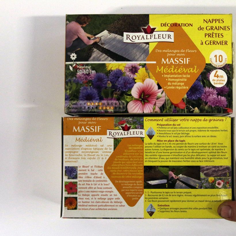 Voorbeeld van een exemplaar van Middeleeuws bloemenmengsel - Tafelkleed Zaden zoals geleverd