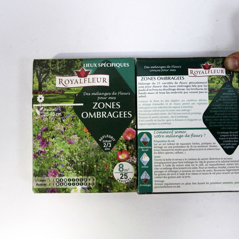 Voorbeeld van een exemplaar van Mengsel voor schaduwrijke plekken - Doos 8 m² het zakje zaden van 14 gram zoals geleverd