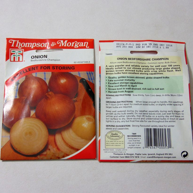 Example of Ui Bedfordshire Champion het zakje met 250 zaden as you get