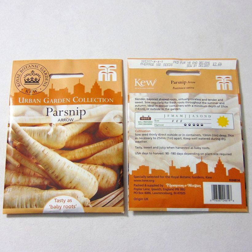 Example of Pastinaak Arrow het zakje met 100 zaden as you get