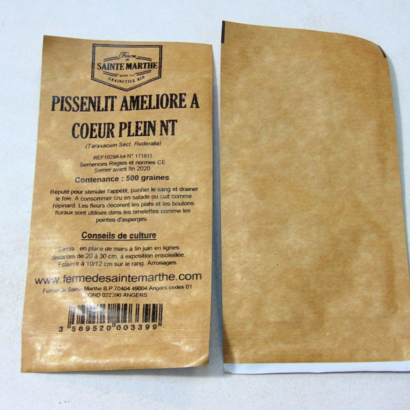 Example of Molsla Verbeterde Volhart - Ferme de Sainte Marthe het zakje met 500 zaden as you get