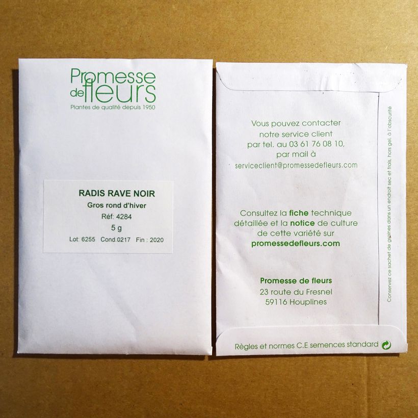 Example of Rammenas Grote ronde winter het zakje met 1000 zaden (10g) as you get