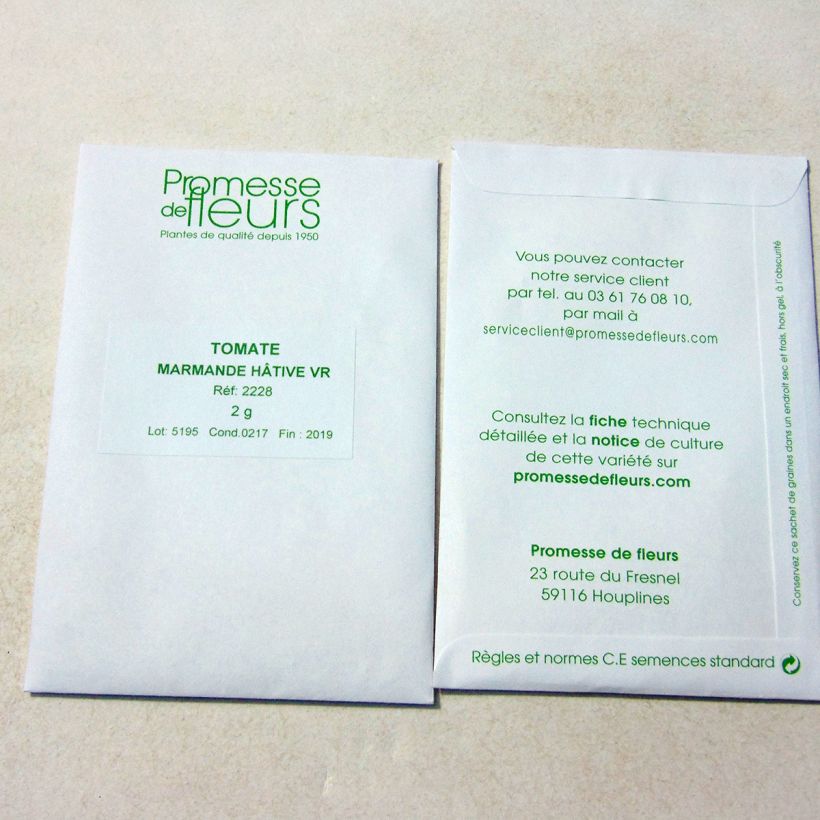 Example of Vleestomaat Marmande het zakje met 600 zaden (2g) as you get