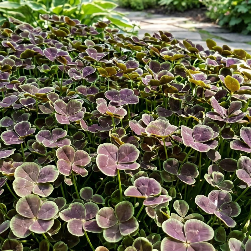 Trifolium repens Quadrifolium Purpureum - Witte klaver