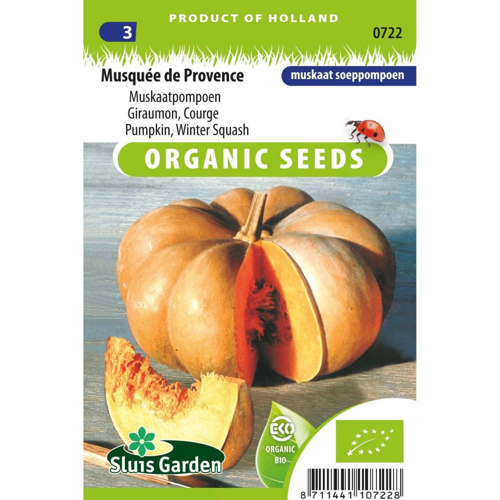 Muskaatpompoen van de Provence BIO