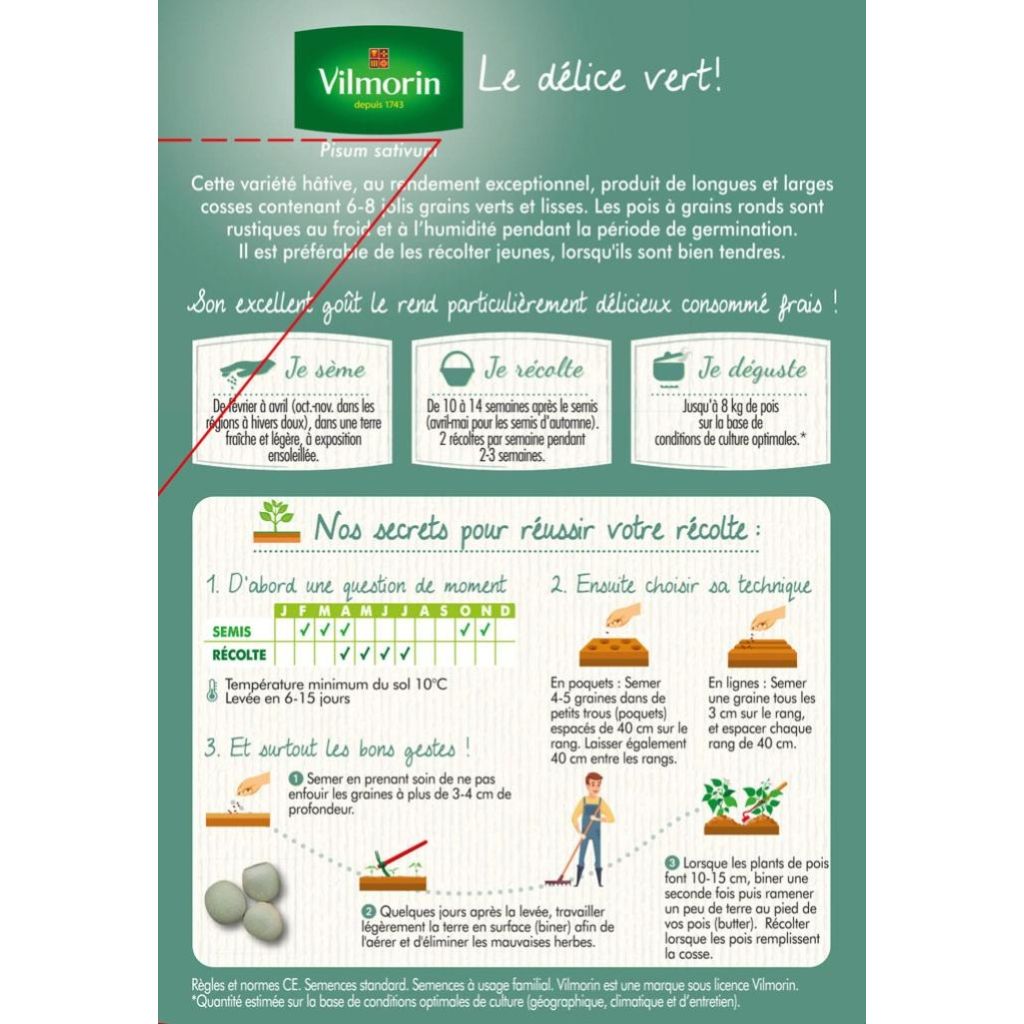 Doperwt Précovil - Vilmorin