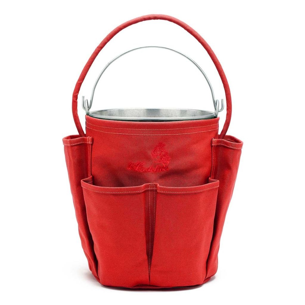 Zak voor emmer 6 Zakken, Geborduurd, met Gegalvaniseerde Stalen Emmer van 13 L