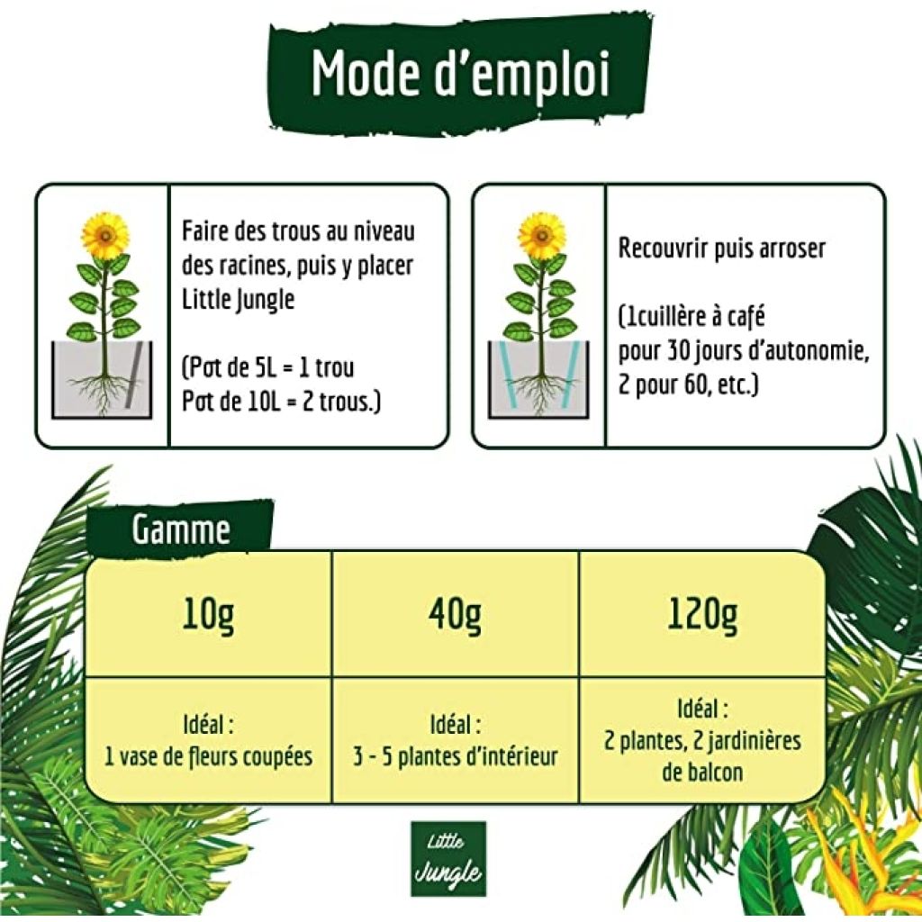 Waterreservoir, waterretentiemiddel. Little Jungle