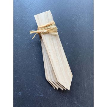 Rechthoekig plantetiket van kastanjehout