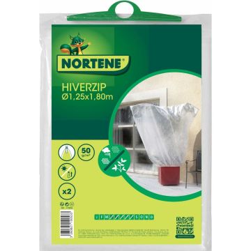 Hoezen met ritssluiting wit WINTERZIP 50g/m²